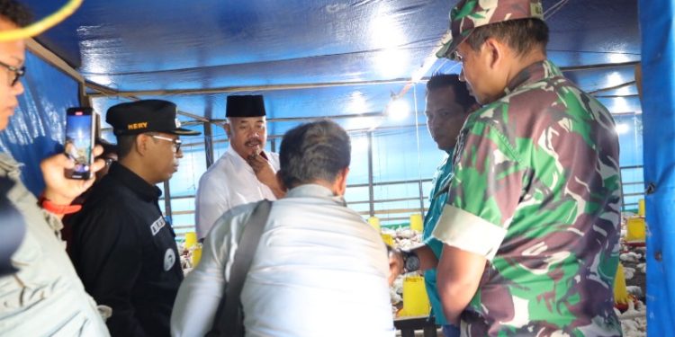Bupati Kukar Tinjau Peternakan Ayam, Sarana Air Bersih, dan Resmikan Posyandu Apel di Desa Batuah