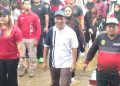 Semangat Warga Tenggarong Seberang Tak Surut di Tengah Hujan, Senam Sehat dan Zumba Party Tetap Meriah