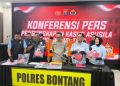 Kapolres Bontang AKBP Widho Anriano konferensi pers kasus anak 11 tahun Muara Badak