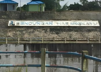 Foto Bendungan Marangkayu, lokasi lahan belasan tahun tak dibayar dan kini diklaim HGU