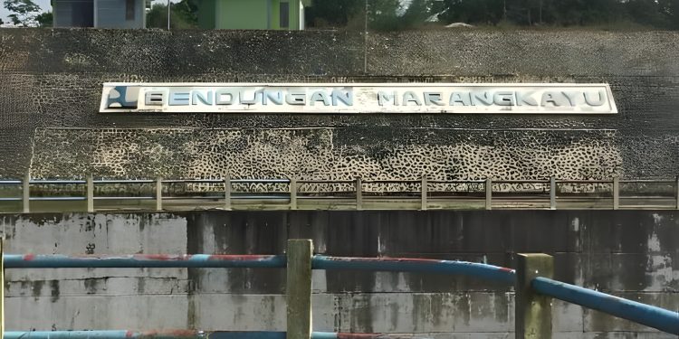 Foto Bendungan Marangkayu, lokasi lahan belasan tahun tak dibayar dan kini diklaim HGU
