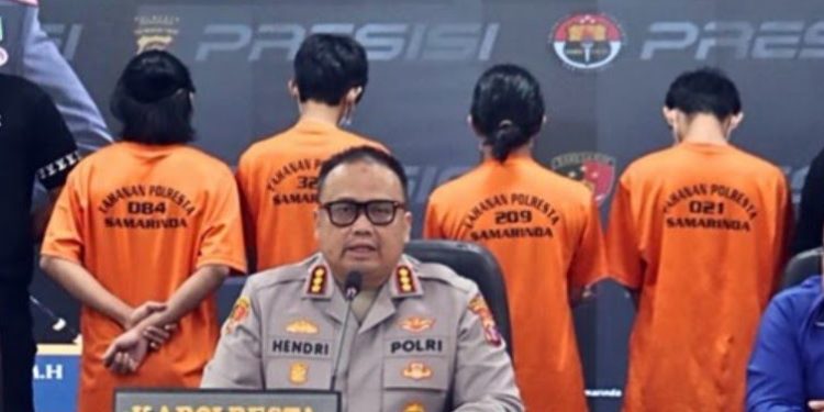 Tersangka perakit bom molotov di Samarinda