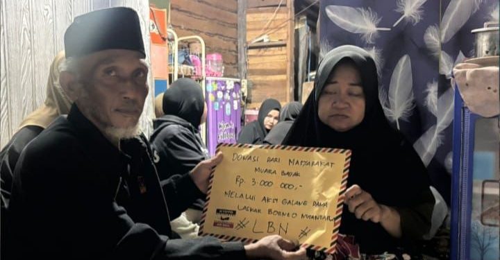 LBN Muara Badak Serahkan Donasi Rp3.000.000 untuk Keluarga Almarhum Mahendra R. Januar