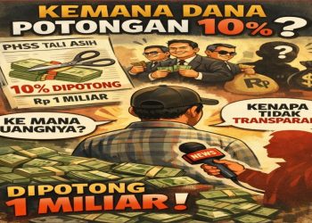 Ilustrasi pemotongan 10 persen dana tali asih PHSS di Muara Badak yang dipertanyakan anggota kerang darah