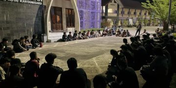 Konsolidasi oleh mahasiswa terkait aksi 21 April (Foto: Aswin/pusaranmedia.com)